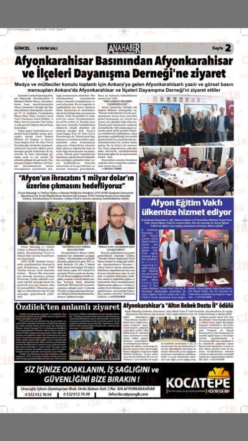AFYON EĞİTİM VAKFI ÜLKEMİZE HİZMET EDİYOR