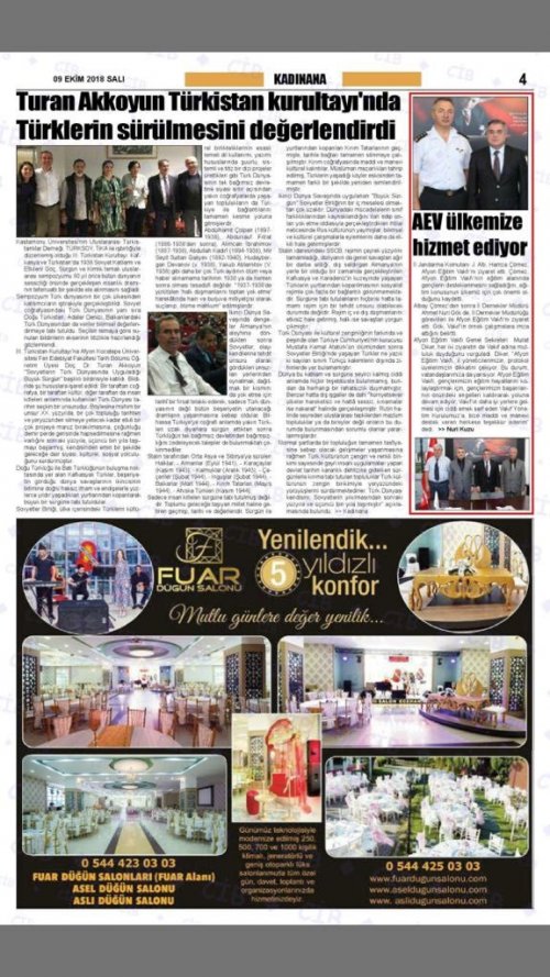 AFYON EĞİTİM VAKFI ÜLKEMİZE HİZMET EDİYOR