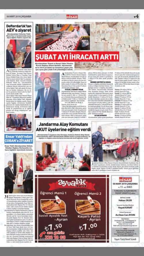 HİSAR GAZETESİ