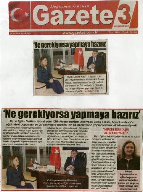 ‘EĞİTİM İÇİN NE GEREKİYORSA YAPMAYA HAZIRIZ’