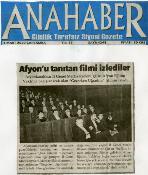İGM üyeleri, Geçerken Uğradım filmini izledi