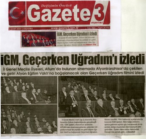İGM üyeleri, Geçerken Uğradım filmini izledi